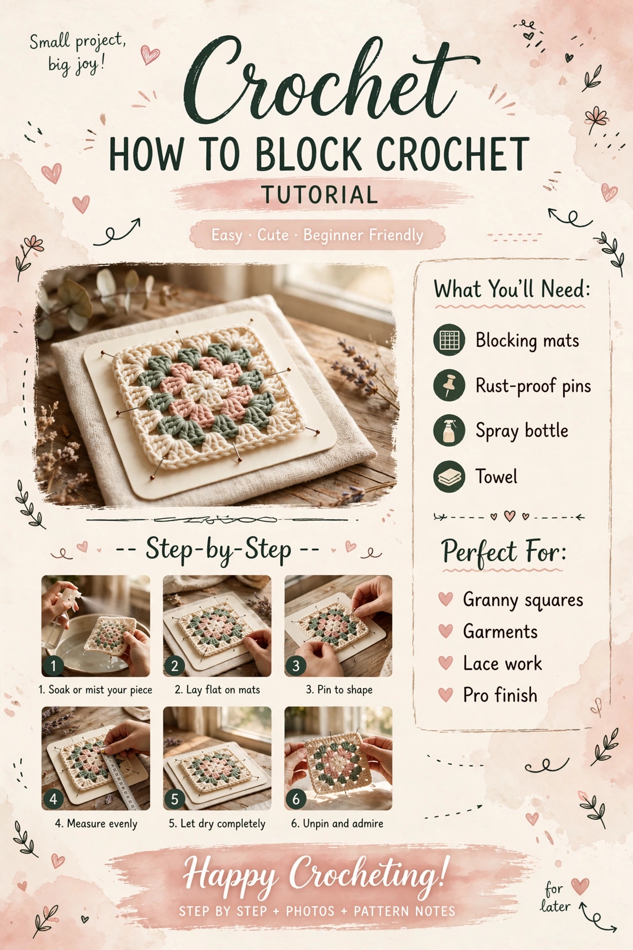 How to Block Crochet